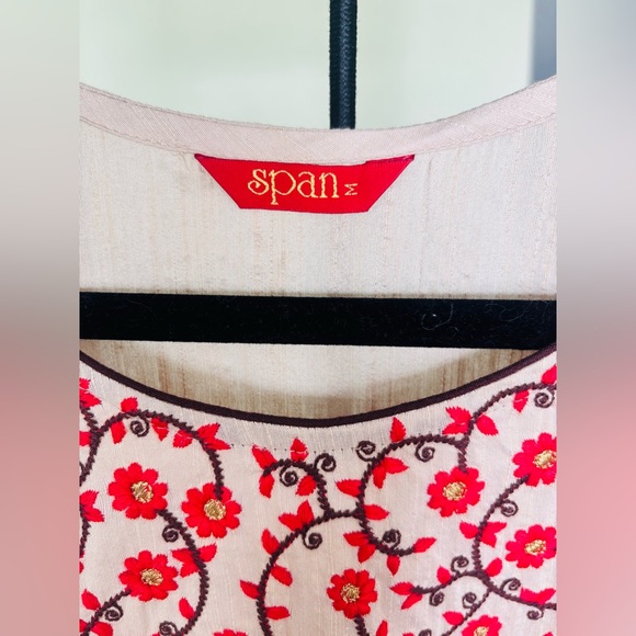 NWOT Span Straight Casual Cotton Kurta Tunic Size Medium - Picture 5 of 5